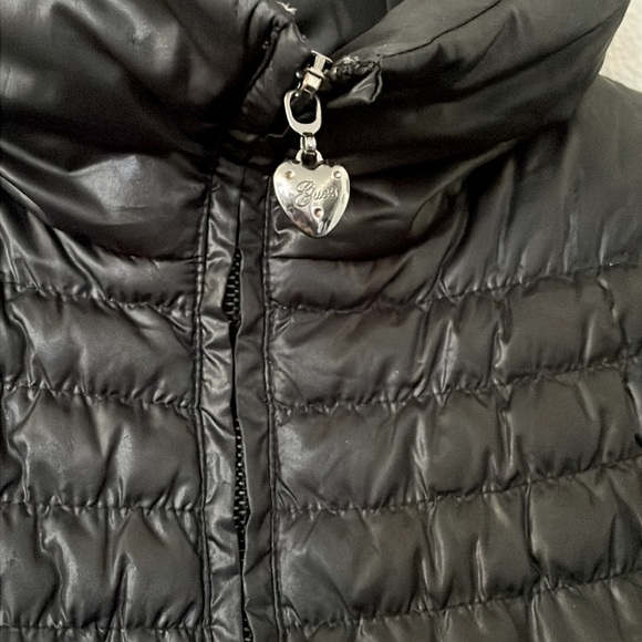 Guess Black Winter Puffer Jacket Size L - Picture 2 of 8